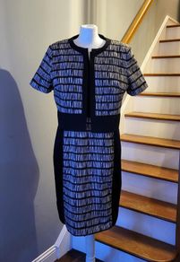 Debenhams black & white dress suit, Size 18