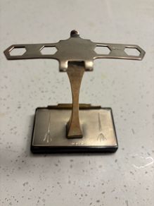Art deco 1931 Birmingham solid silver stand.  Weighted