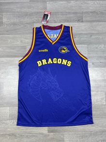 New Oneills Catalan Dragons Basketball Vest Jersey Shirt Mens XL