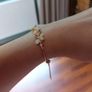 Butterfly Crystal Adjustable Gold Tone Bracelet Image 5