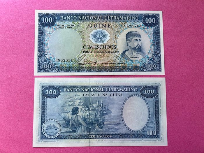 Portuguese Guinea  100 Escudos  1971   ( Uncirculated )