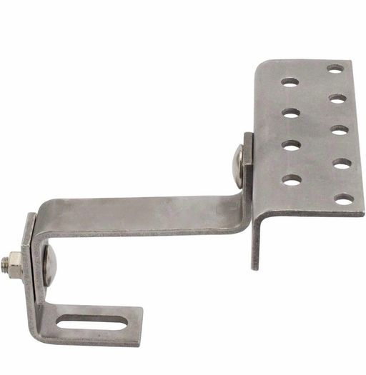 Solar Panel Roof Hook Stainless Steel 150 mm 3-Way Adjustable PV Mounting
