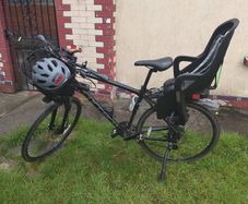 Men's Bike Carrera Crossfire 2 & kids seat & lock