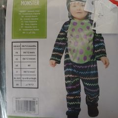 monster costume size 6-12 months