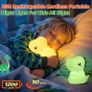 One Fire Dinosaur Night Light Kids LampBedroom, Colour Changing Baby Night Light, Silicone Dinosaur Lamp, USB Rechargeable Battery Lamp Kids Light Night Bedroom Decor,Cute Dinosaur GiftsBaby (WH-A27) Image 2