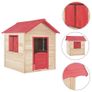 Kids Play House Fir Wood Red Image 5
