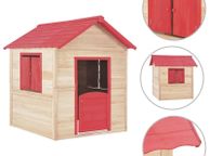 main image for ad Kids Play House Fir Wood Red