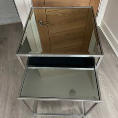 mirror glass tables