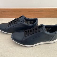 Base London "Flare" Leather Sneakers - Navy - UK 8 / EU 42 - NEW