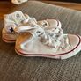 UK 12 white converse hightops Image 2