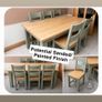 Solid Timber Dining Table & Chairs Image 6