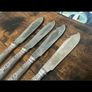 Set of vintage silver plated fish knives Image 2