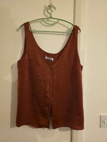 Gallery silk vest top