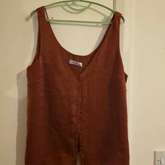 Gallery silk vest top