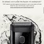 MANSCAPED The Handyman Compact Face Shaver  Portable Mens Travel Facial Hair Groomer USB C Rechargeable Electric Razor Waterproof Cordless Dual Action SkinSafe Long Hair Leveler  Foil Blades Image 5