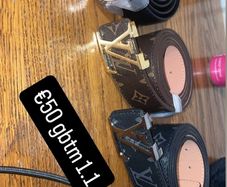 Lv and Gucci belts
