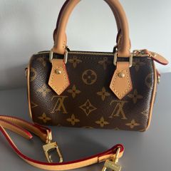 Brown flower mini bag