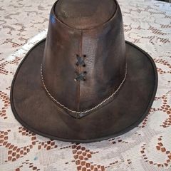 leather fedora hat