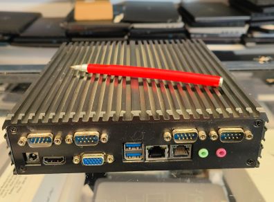 Fanless Industrial Mini PC Intel Core i7-6500U, 8GB, 256GB SSD, Windows 10 Pro RS232 HDMI VGA