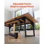 Conference Table, 2400 mm Office Meeting Table for 10 Person, Modern Rectangle Seminar Desk with Metal Legs, Large Meeting Desk Ideal for Office Image 7