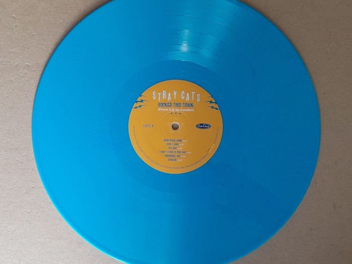 Stray Cats double blue vinyl live album