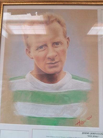 Celtic FC - Jimmy 'Jinky' Johnstone Framed Portrait