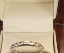 Diamond Platinum Eternity ring 2,500 value