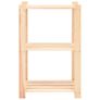 3-Tier Storage Racks 10 pcs 60x38x90 cm Solid Pinewood 150 kg Image 4