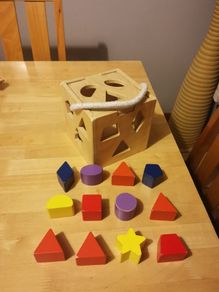 Wooden Shape Cube