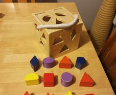 Wooden Shape Cube