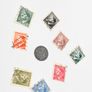 WW2 German Stamps and 1 Reich Pfennig coin Image 5