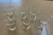 Coca Cola rare set of Mini Italian glasses 50's 60's