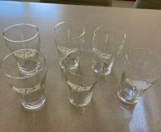 Coca Cola rare set of Mini Italian glasses 50's 60's