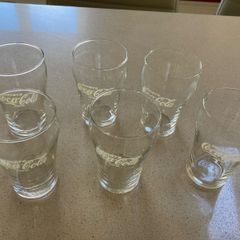 Coca Cola rare set of Mini Italian glasses 50's 60's