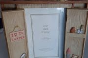 photo frame 4x6 garden with hinged doors and garden items