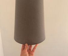 Grey lampshade 25cm diameter