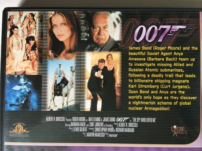 007 James Bond - The Spy Who Loved Me [1977] Roger Moore, Barbara Bach, Curt Jurgens, Desmond Llewelyn, Lois Maxwell & Richard Kiel [Movie DVD]