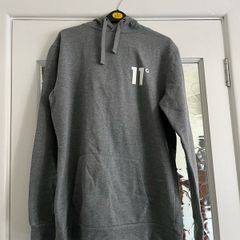 Men's Grey 11 degrees hoodie jumper size medium