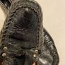 womens shoes loafers black lacquered leather size 5.5 Image 6