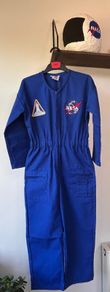 8-10 yrs Authentic NASA Space Astronaut Fight Suit Navy & Hand Made NASA Space Helmet