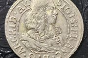 1664 Sigismund Francis Archduke of Further Austria at the hall of Tyrol silver coin
