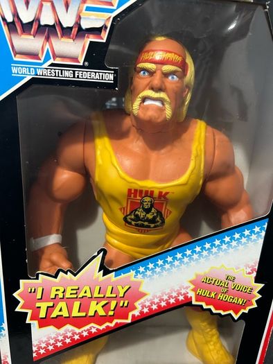 Vintage 1990 Hasbro WWF Talking Hulk Hogan