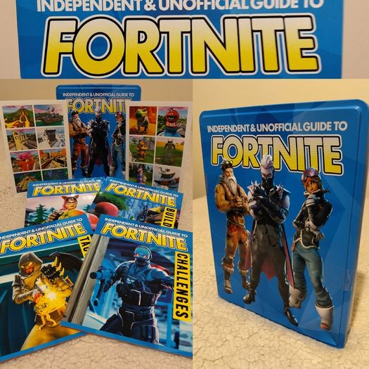 Fortnite Books and stickers in metal Tin case