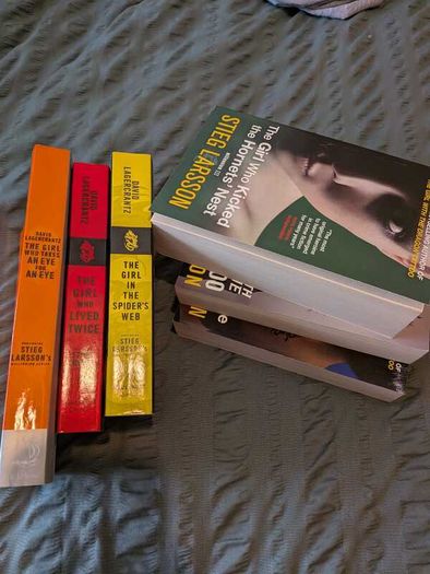Stieg Larsson's books series The Girl With The Dragon Tattoo