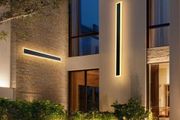 2 Pack, 1000 mm Long Strip Modern Exterior Wall Sconce Light Fixtures, 3000K Warm White, IP65 Waterproof Anti-Rust Outside Wall Mount Lighting, for House, Porch, Garage