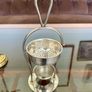 Unusual Antique Silver Plate Table Tea Strainer with Drip Bowl 1900s Image 6
