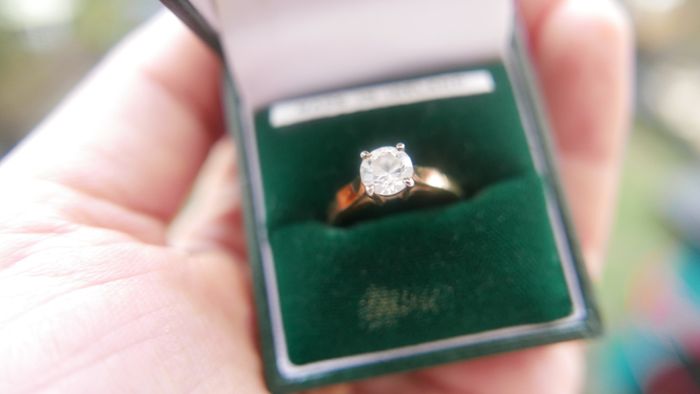 Vintage Sterling Silver 925 gold plated Ring 2,2g