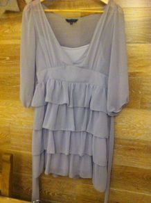 Ladies Savida Grey 2 piece top Size 10