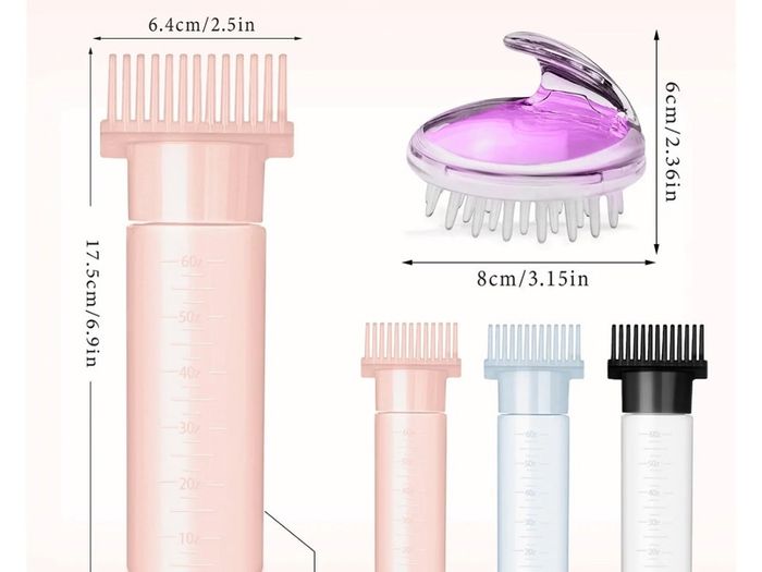 Brand New Hair dye brush 160ML hair oil applicator root comb applicator bottle,