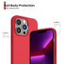 Liquid Silicone Shockproof Case For iPhone 13 Pro Luxury Soft Phone Cover Red New - FHT5IP13PLK Image 2